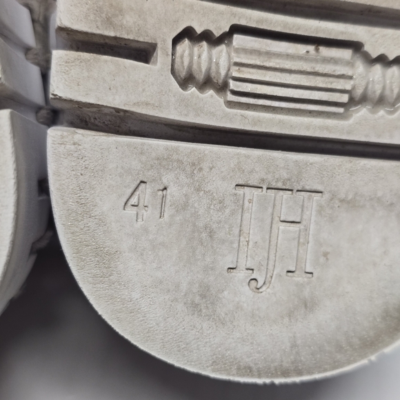 Ilse Jacobsen Hornbaek Wheat Gold Snakeskin Embossed Platform Shoes Loafers 10.5 - Picture 9 of 11